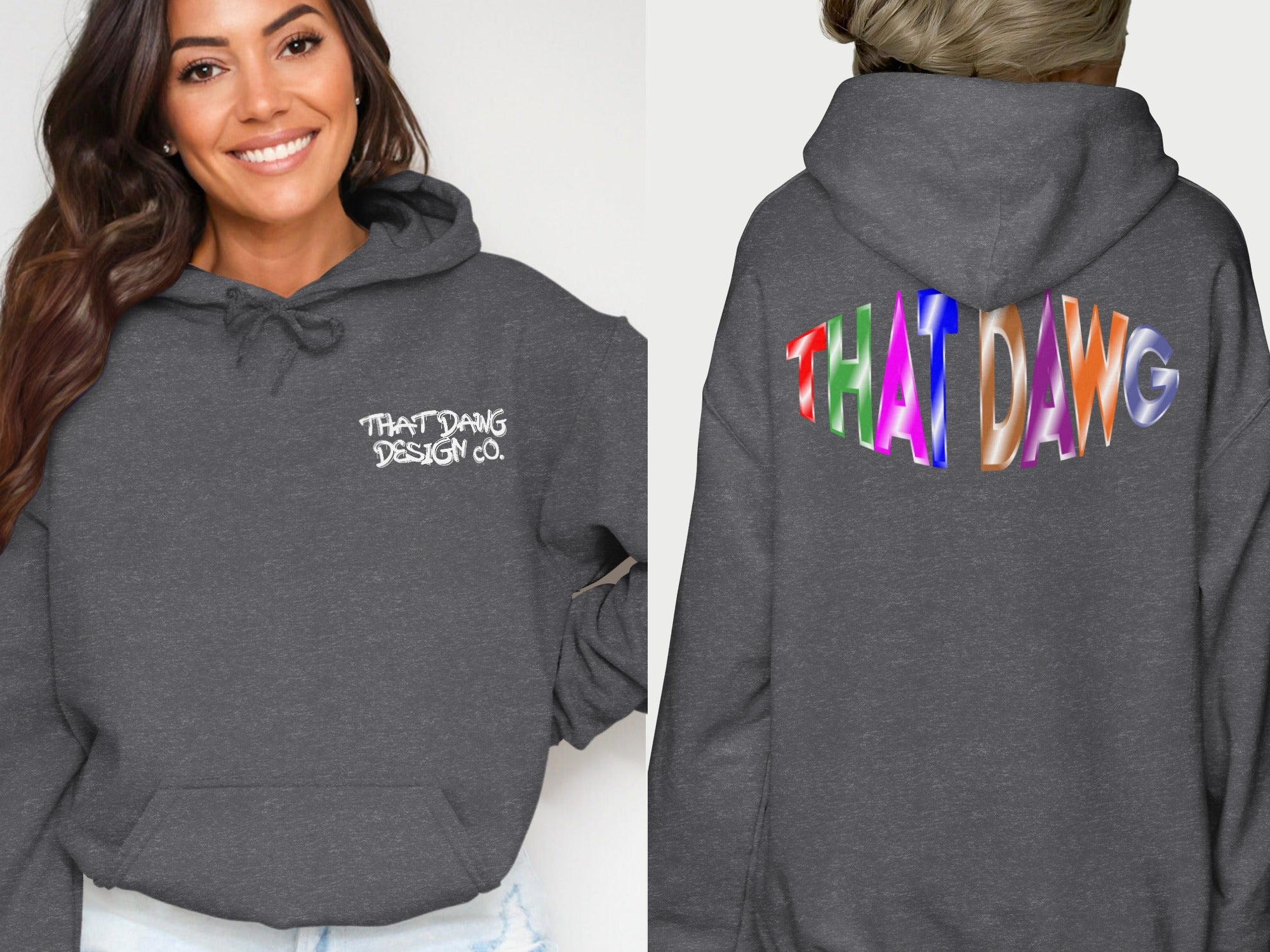 THAT DAWG DESIGN CO Stylish Gray Hoodie product
