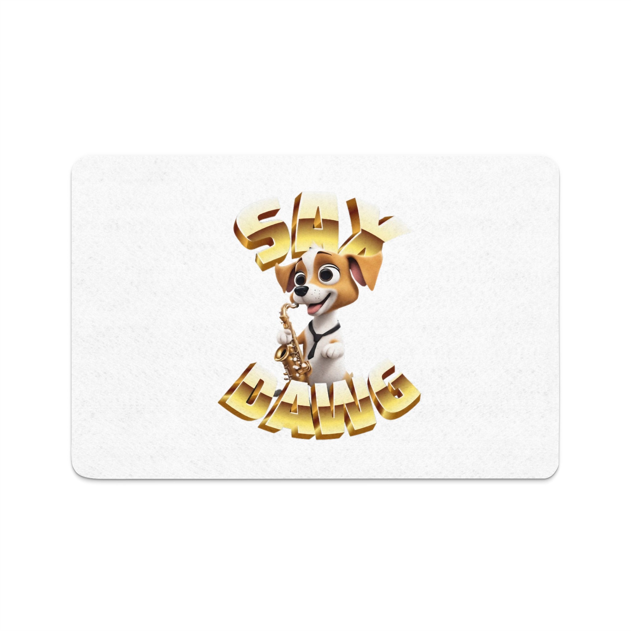 Sax Dawg Graphic Design Custom Rug product type