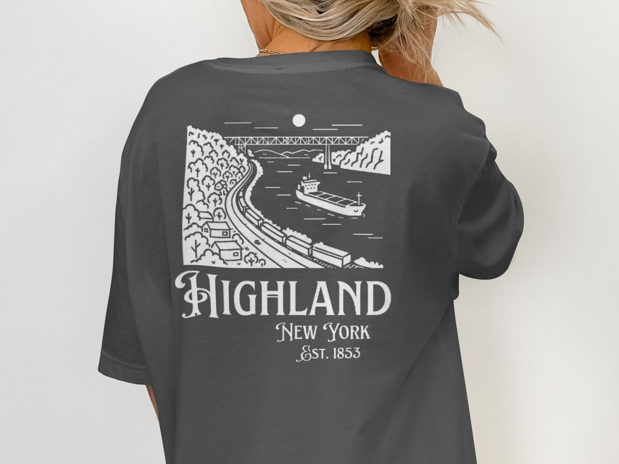 Highland New York Est 1853 Print T-Shirt