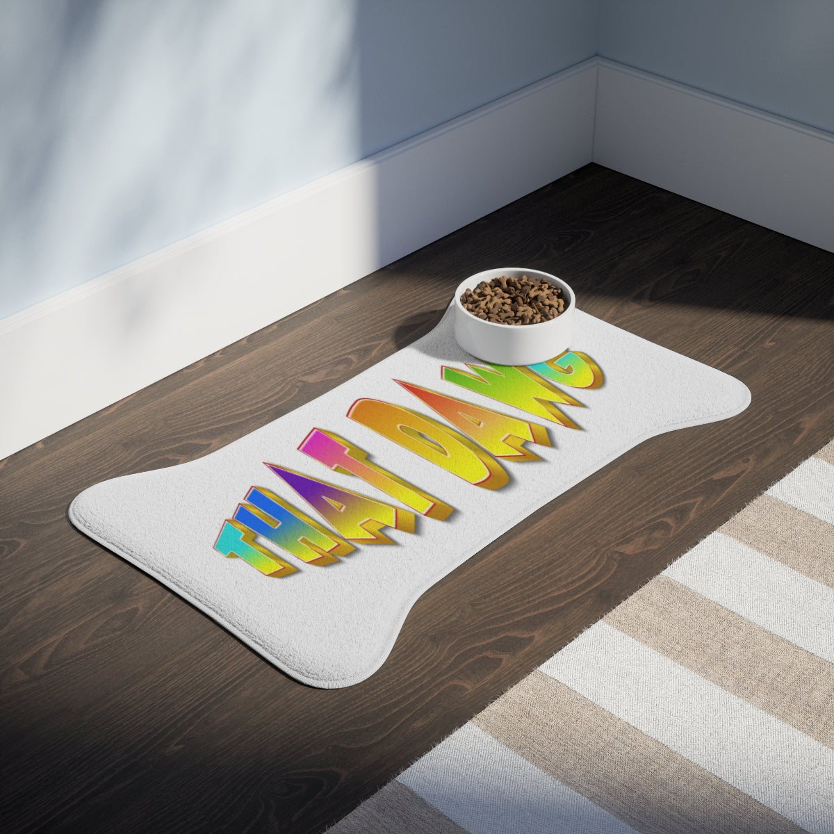 That Dang Colorful Pet Food Mat Pet Supplies