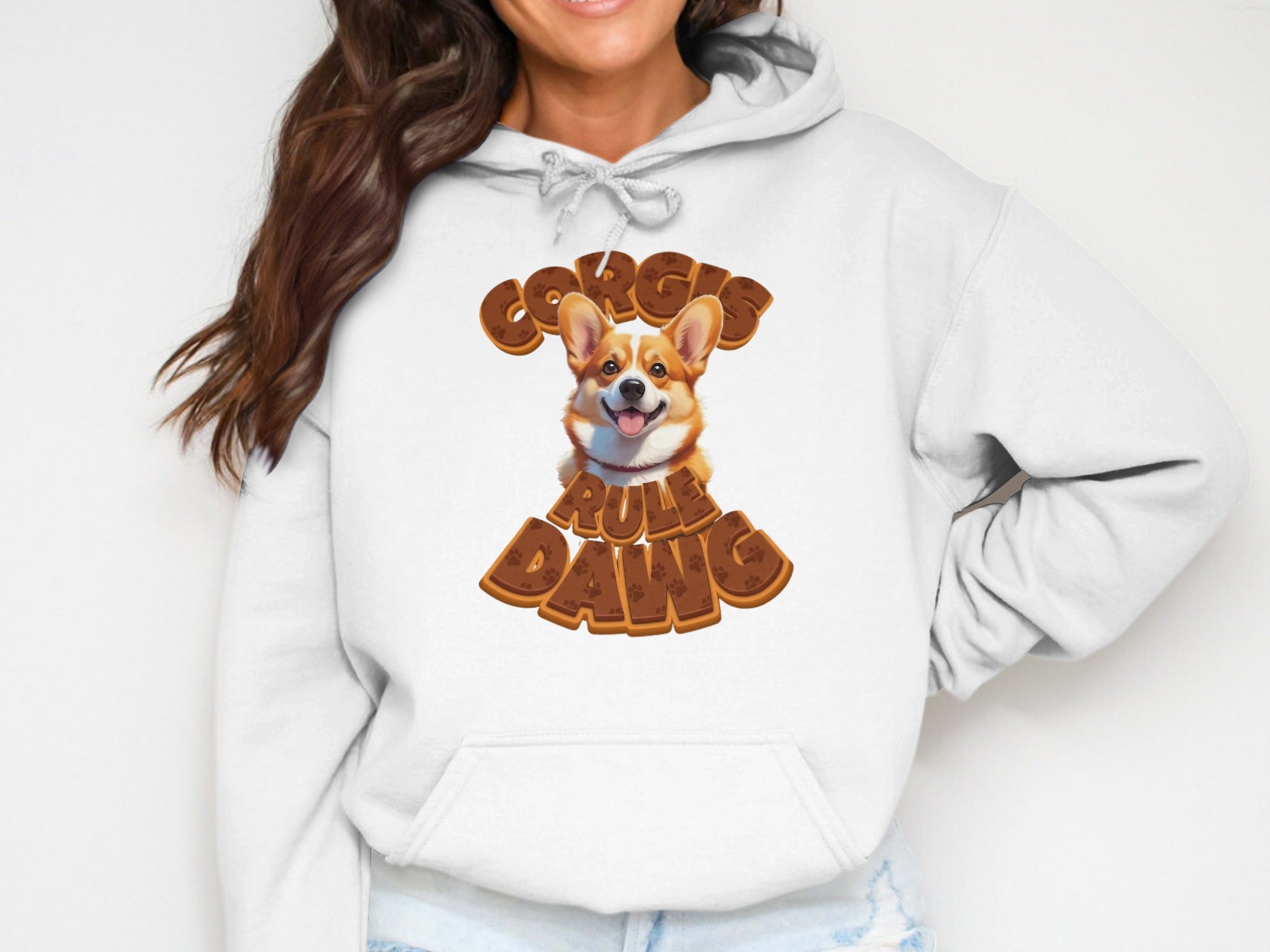 Corgis Rule Dang Fun Hoodie For Dog Lovers Product