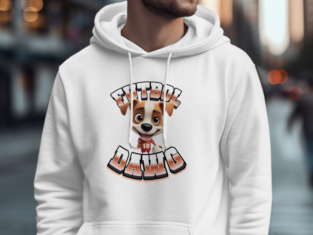 Futbol Dawg Number 10 Hoodie for Sports Fans