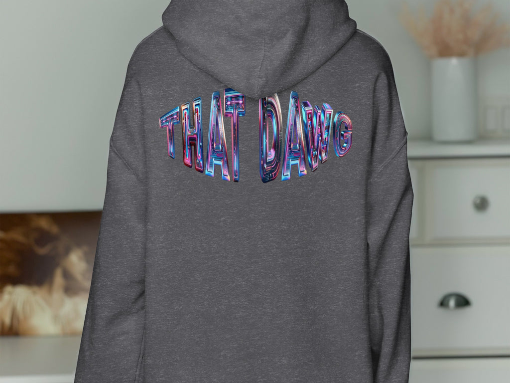 THAT DAWG Graphic Print Grey Hoodie product