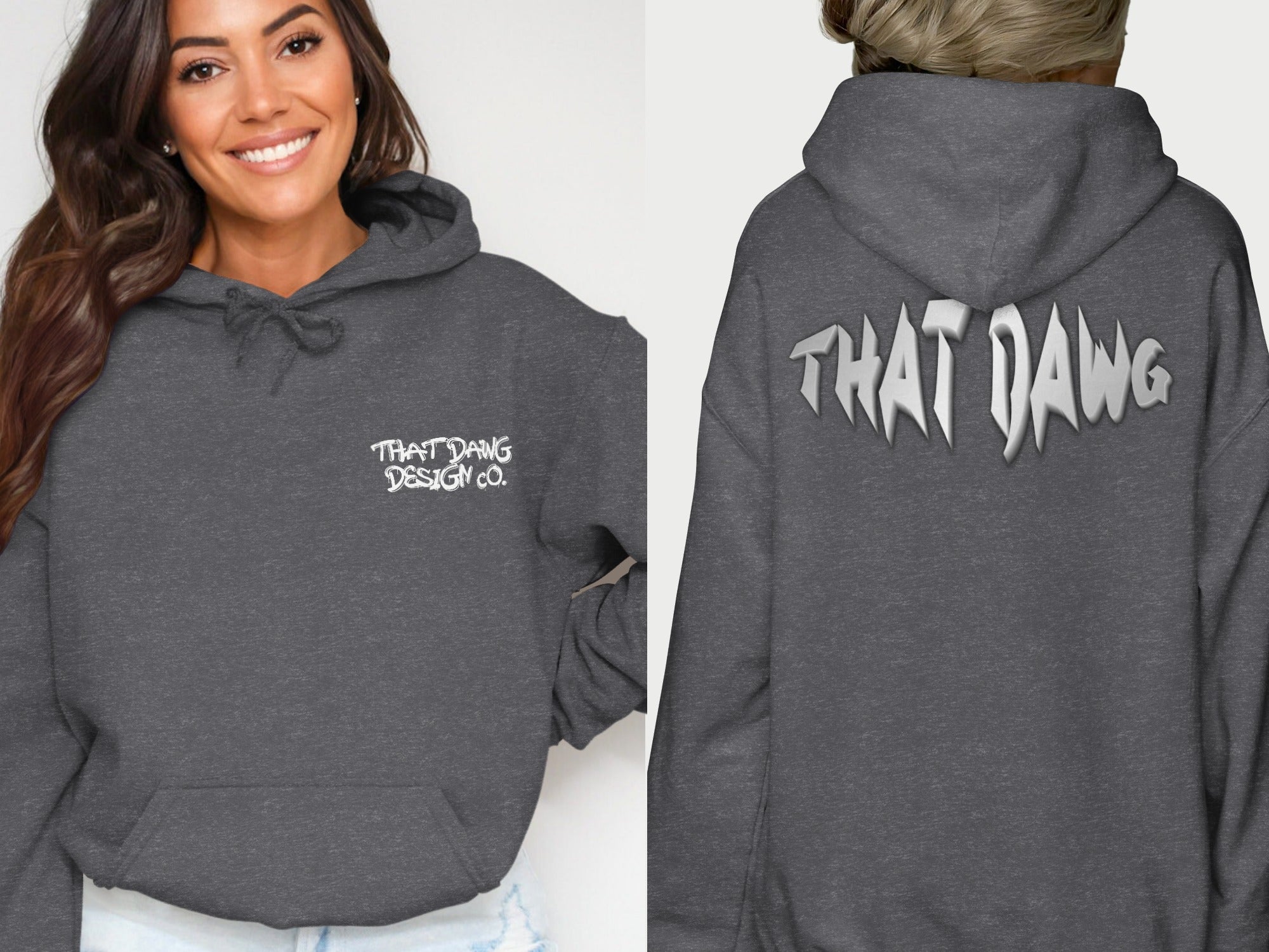 THAT DAWG DESIGN CO Hoodie with Bold Back Logo product