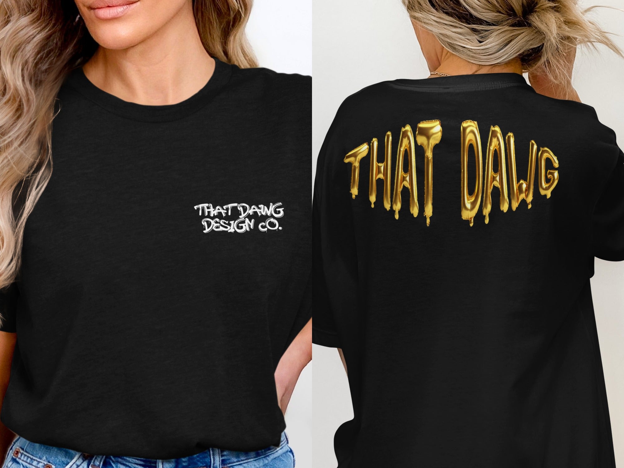 THAT DAWG Design Co Black Graphic Tee product