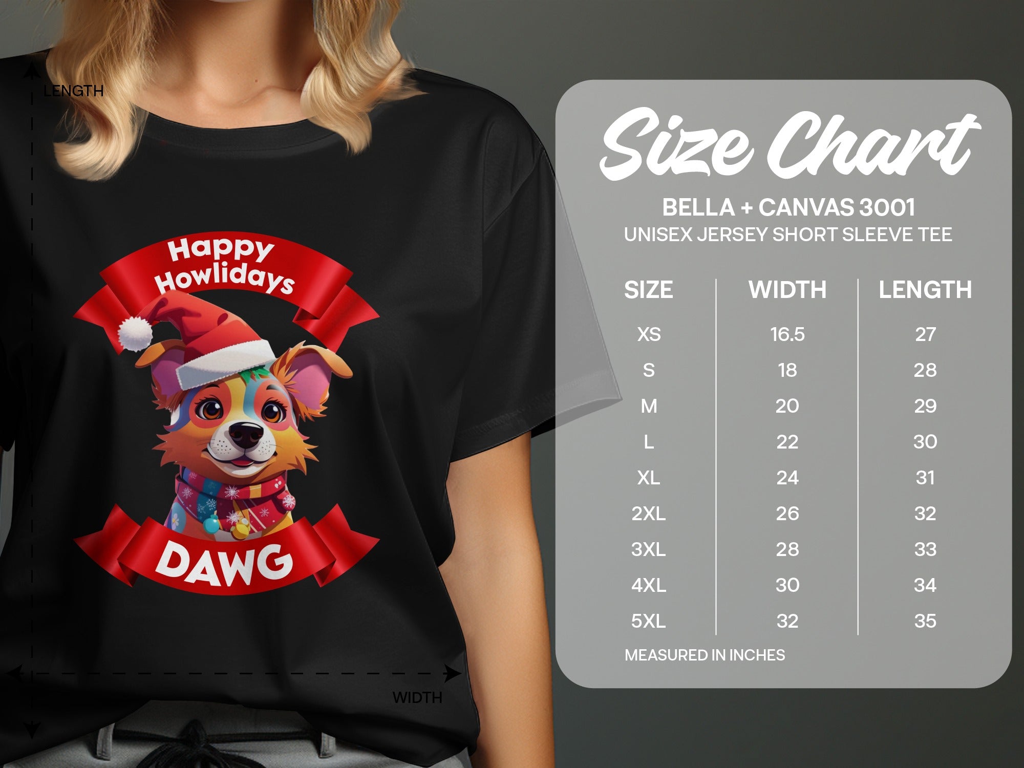 Happy Howlidays Dawg Dog Lover Unisex Jersey Tee
