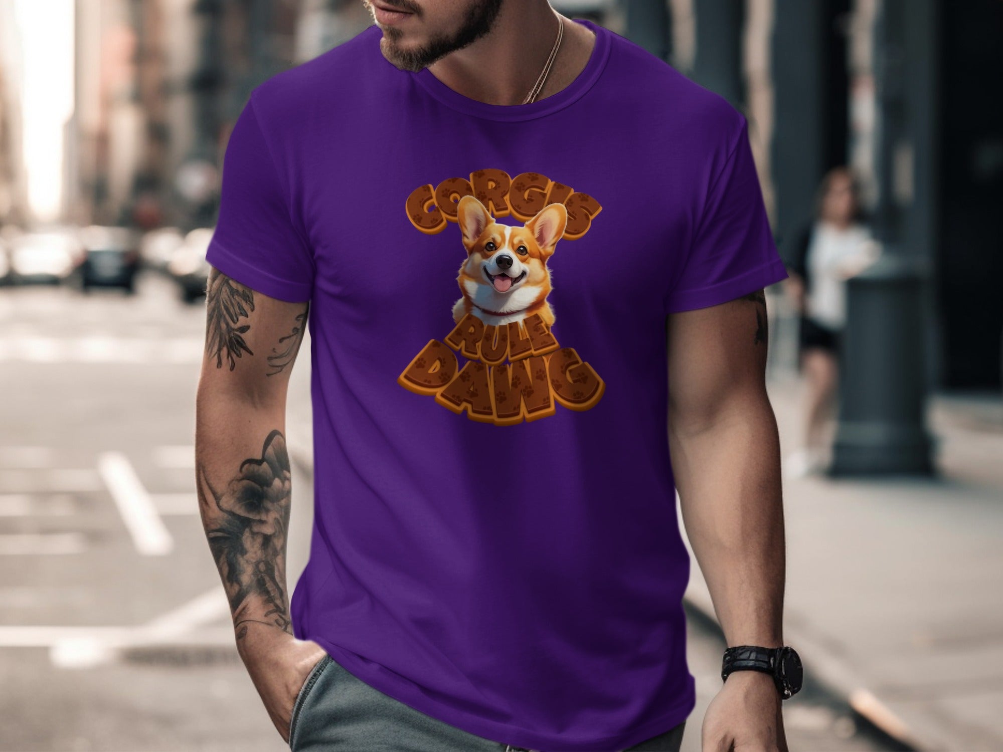 Corgis Rule Dawg Graphic Tee for Dog Lovers