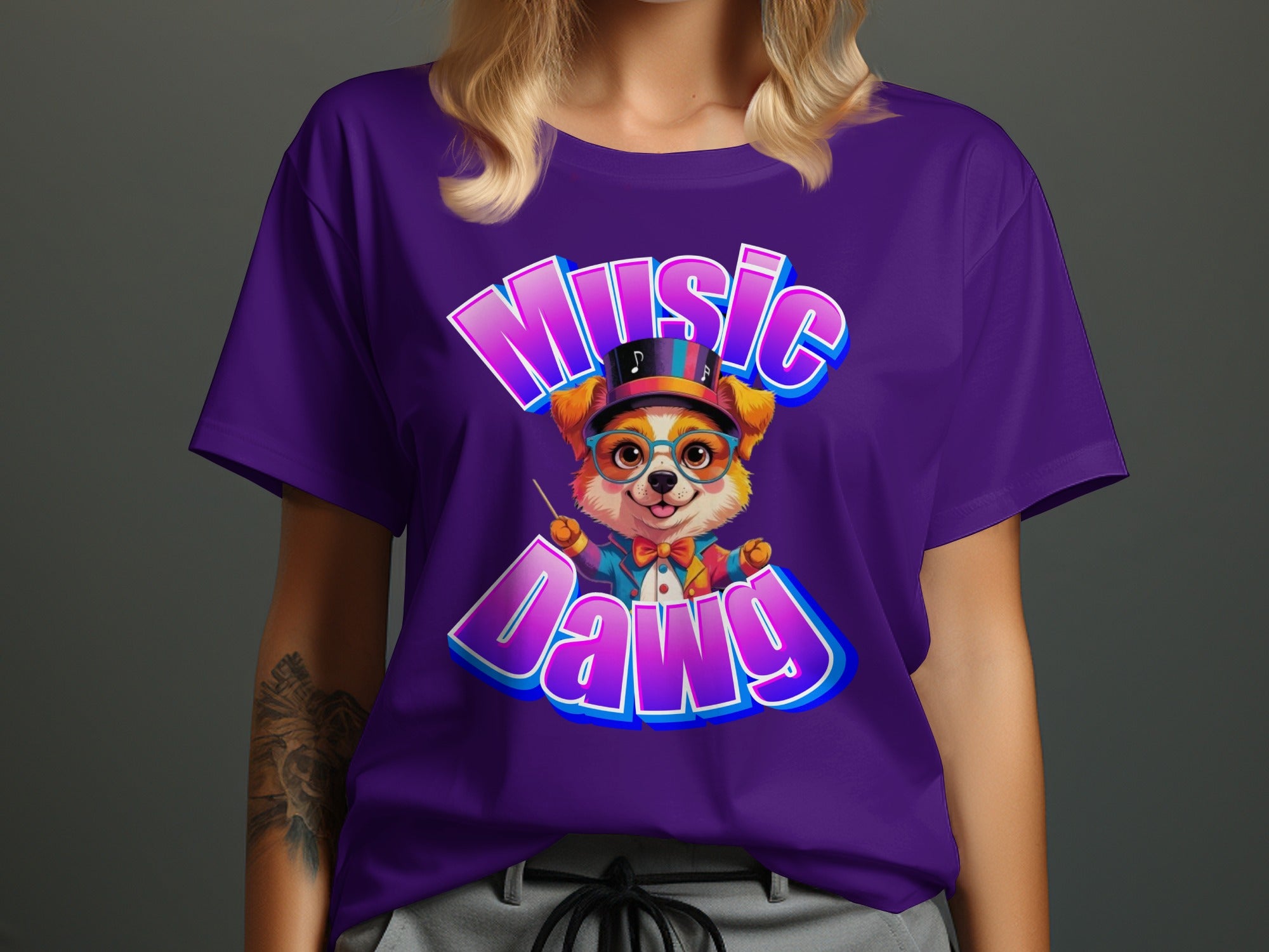 Music Dawg Graphic Print Casual T-Shirt product