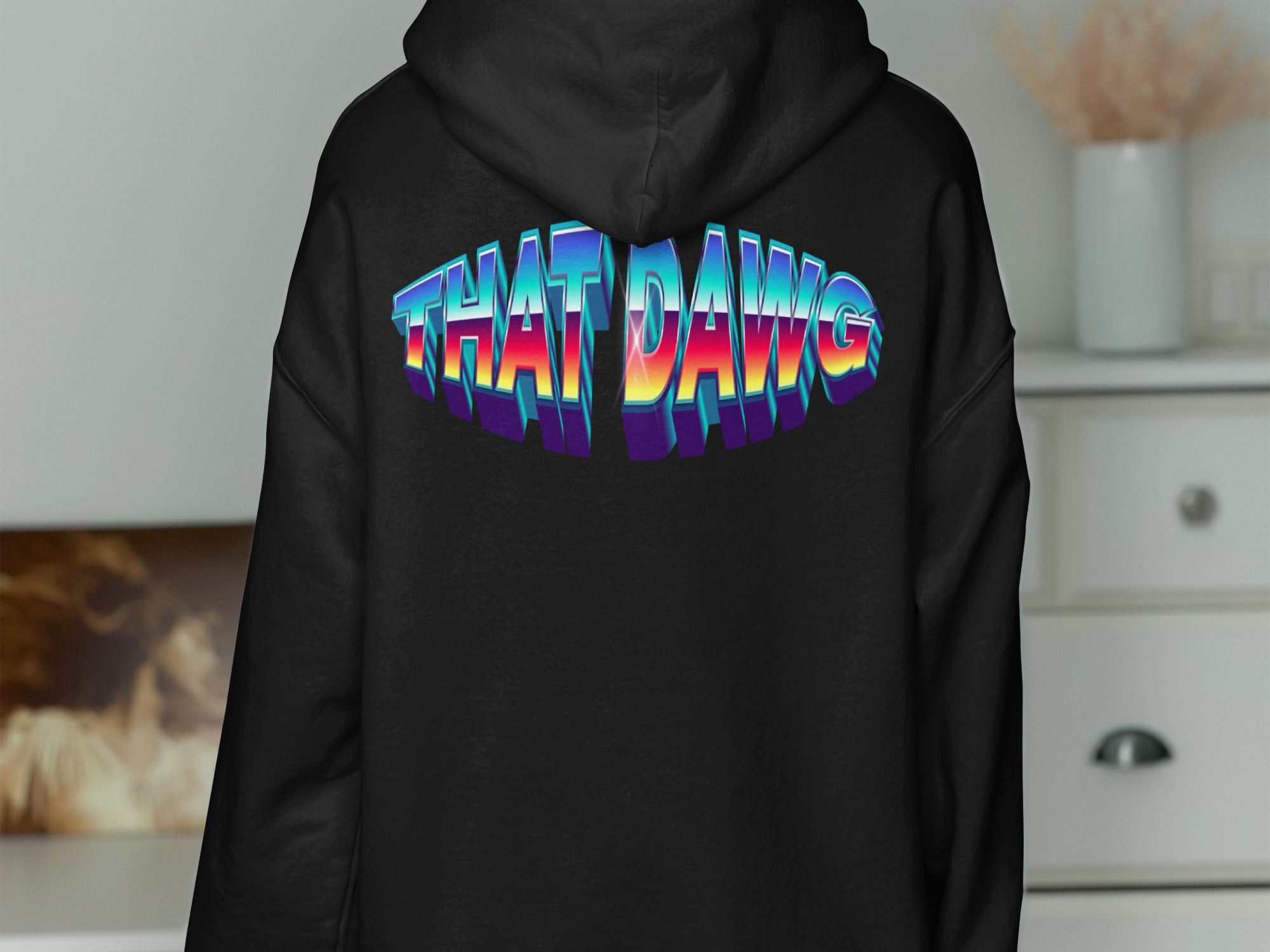 THAT DAWG Colorful Text Design Hoodie product