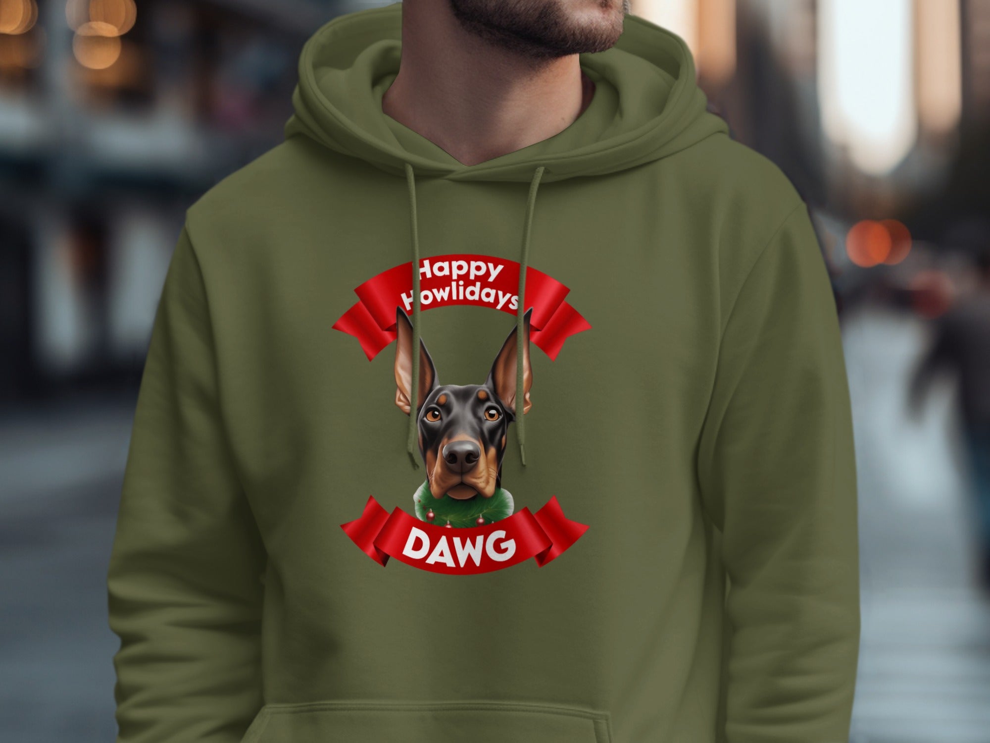Happy Howlidays Dawg Hoodie for Dog Lovers
