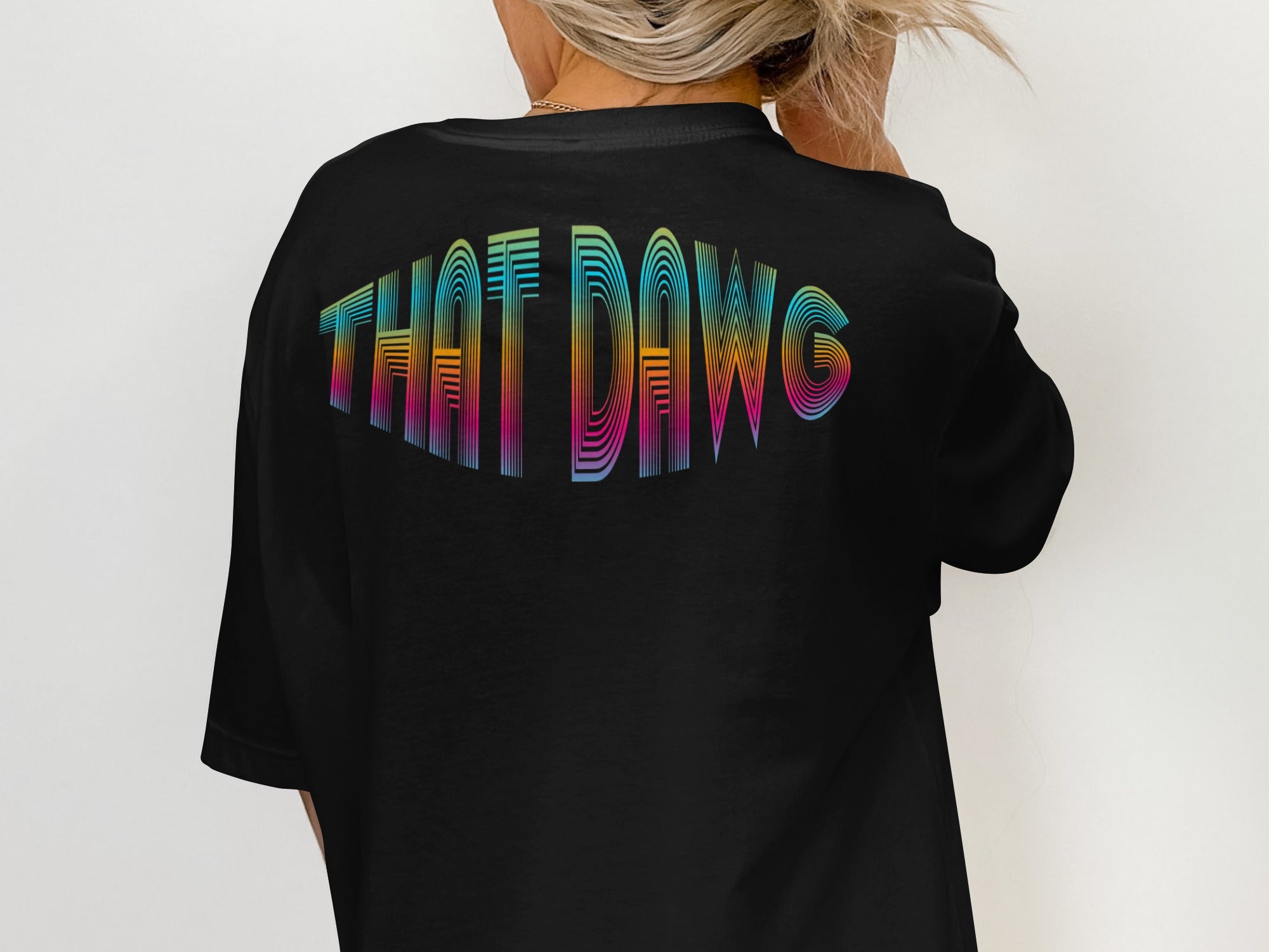 THAT DAWG Graphic Black T-shirt product type