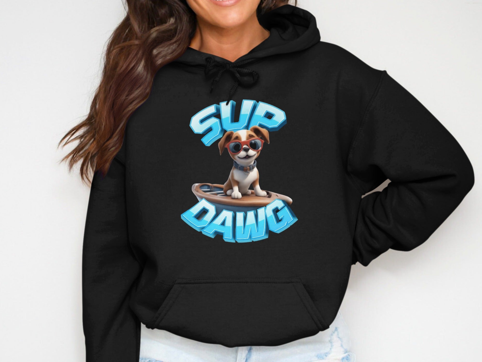Sup Dawg Funny Graphic Hoodie
