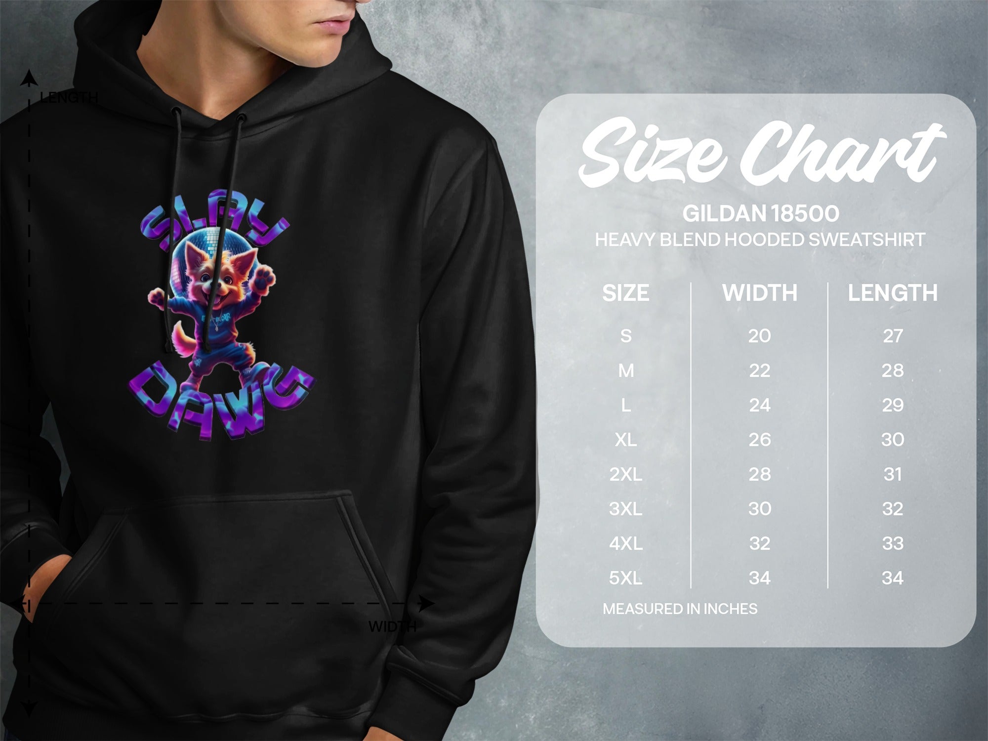 Slay Dawg Graphic Heavy Blend Hooded Sweatshirt product