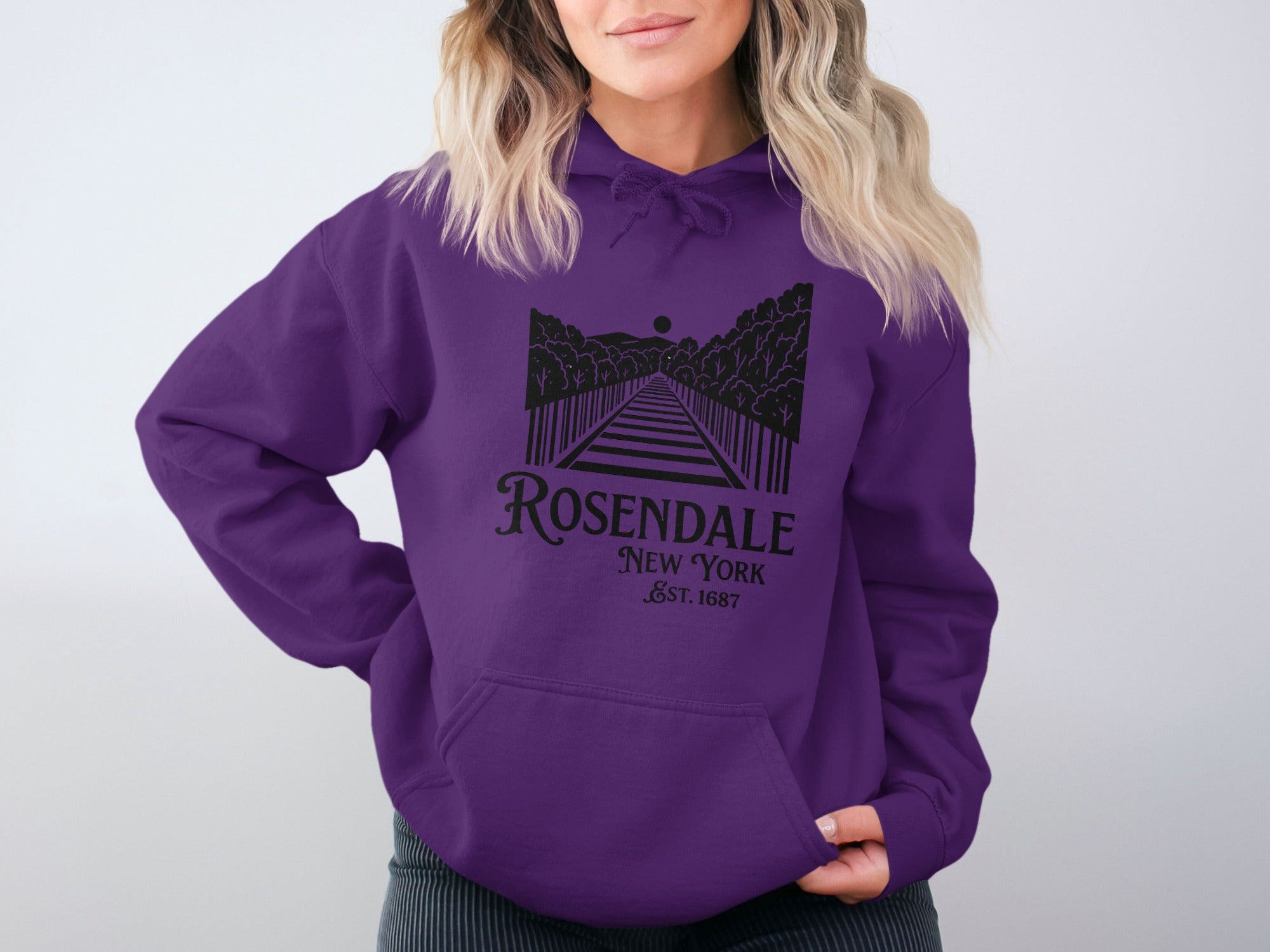 Rosendale New York Est 1687 Graphic Hoodie