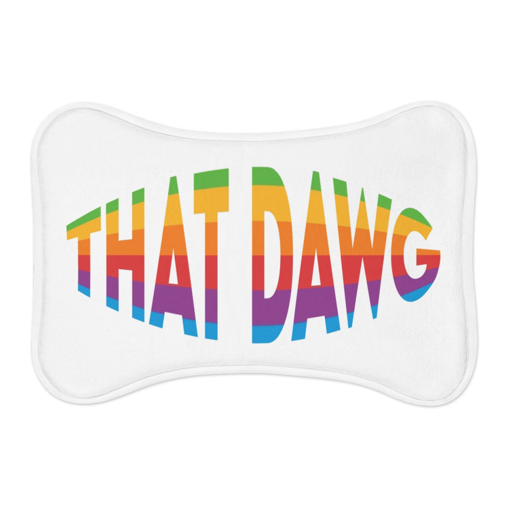 THAT DAWG Rainbow Text Design Pillow product