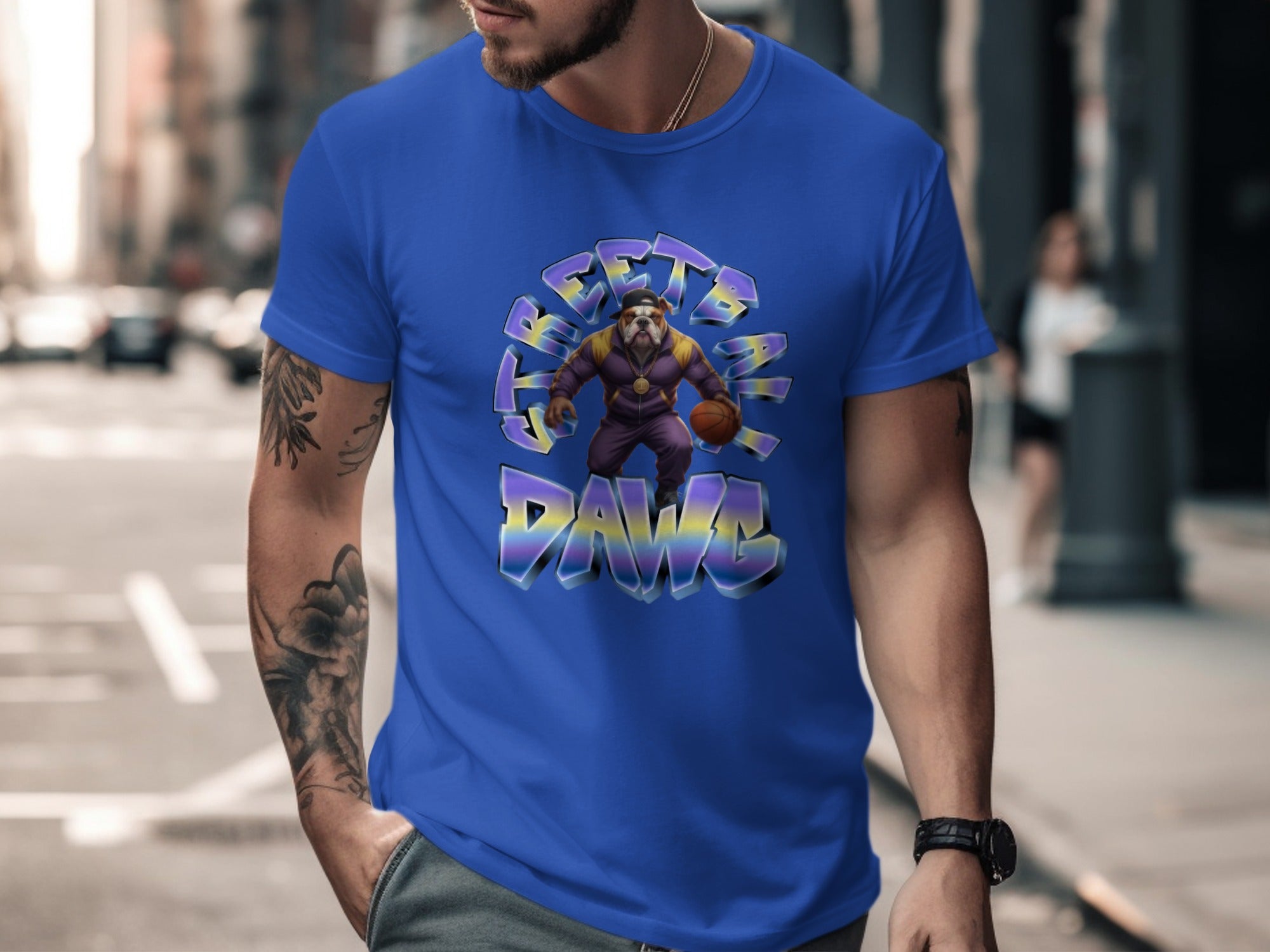 Streetball Dawg Graphic Print T-Shirt product