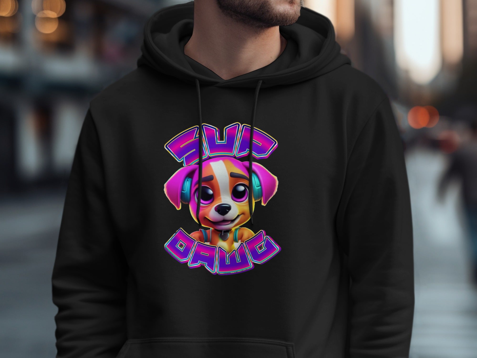 Sub Dawg Cartoon Dog Graphic Hoodie product