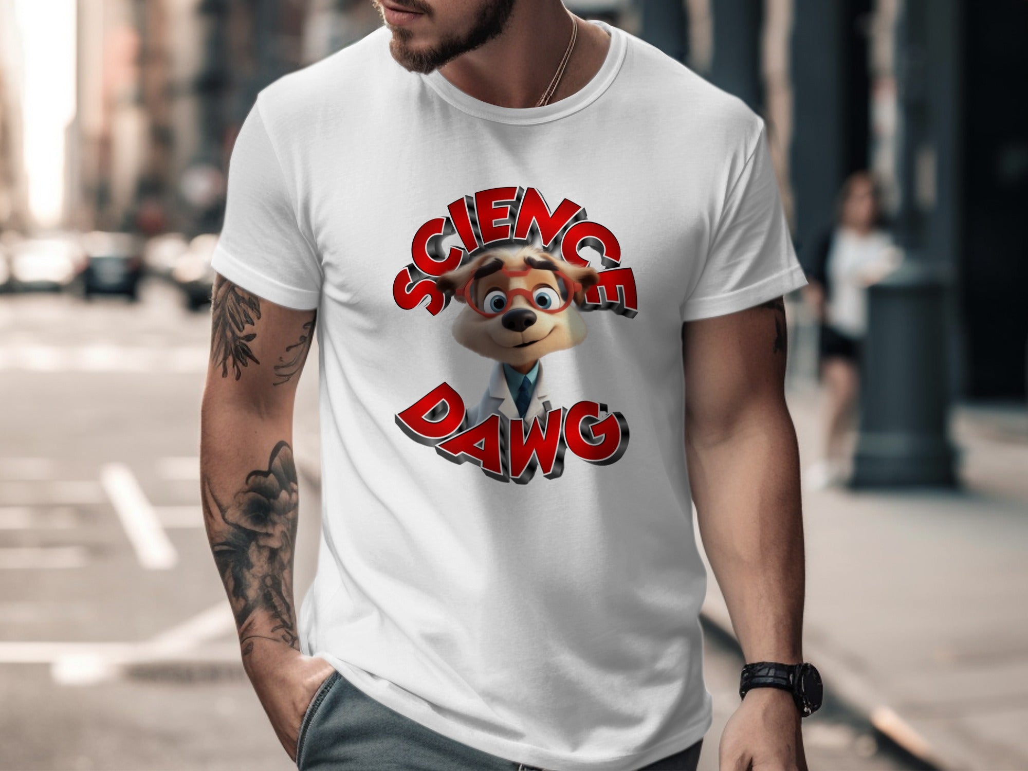 Science Dawg Graphic T-Shirt Casual Wear product type