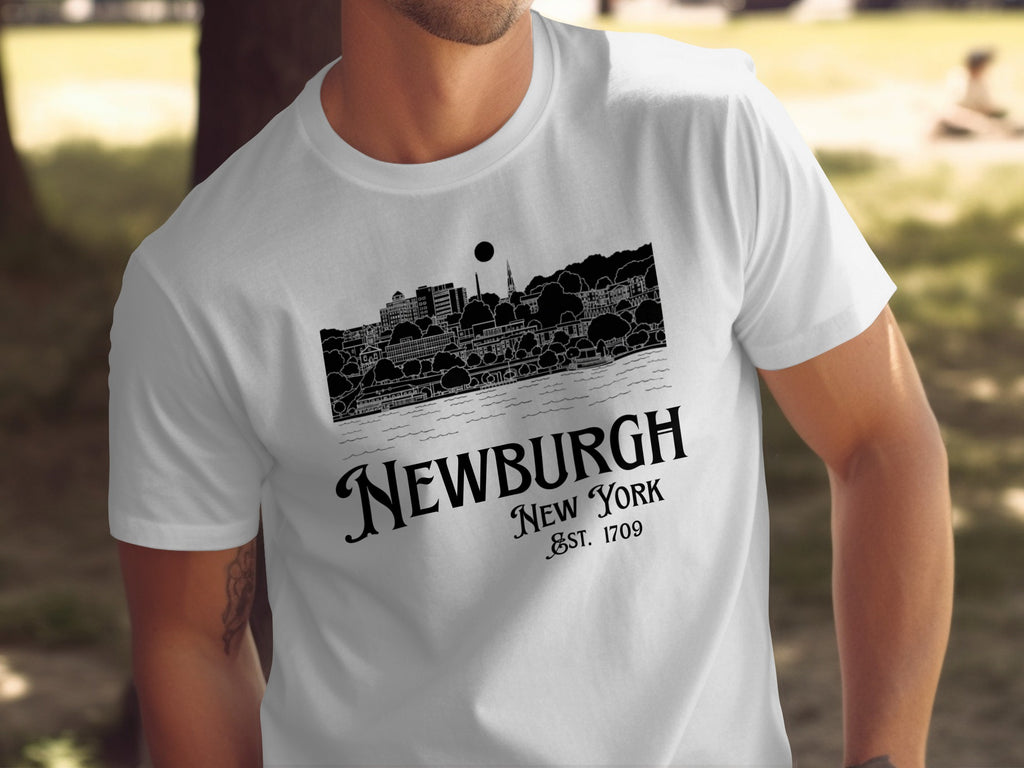 Newburgh New York EST 1709 Cityscape Design Shirt