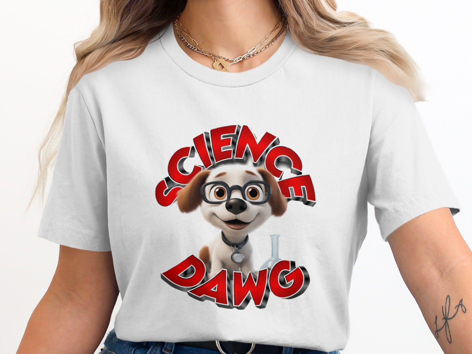 Cute Science Dawg Graphic T-Shirt product type