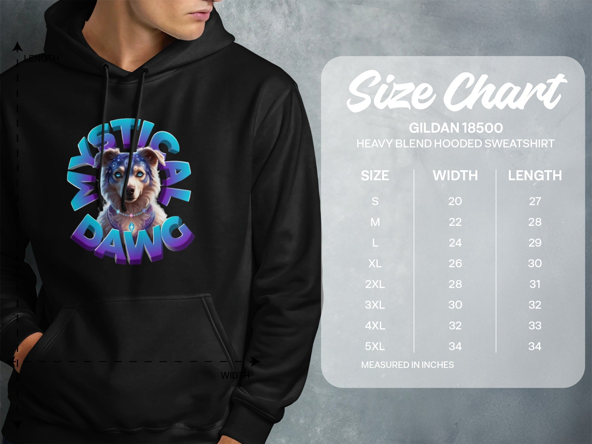Mystical Dawg Gildan 18500 Hoodie Sweatshirt product