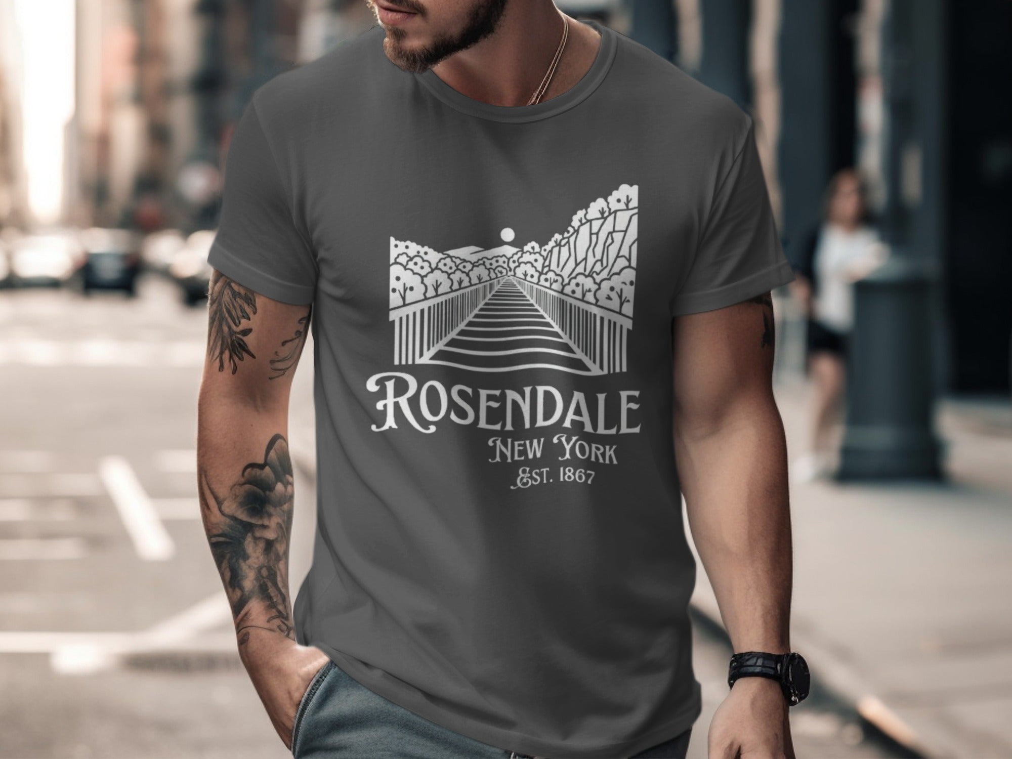 Rosendale New York Est 1867 Graphic Tee Shirt
