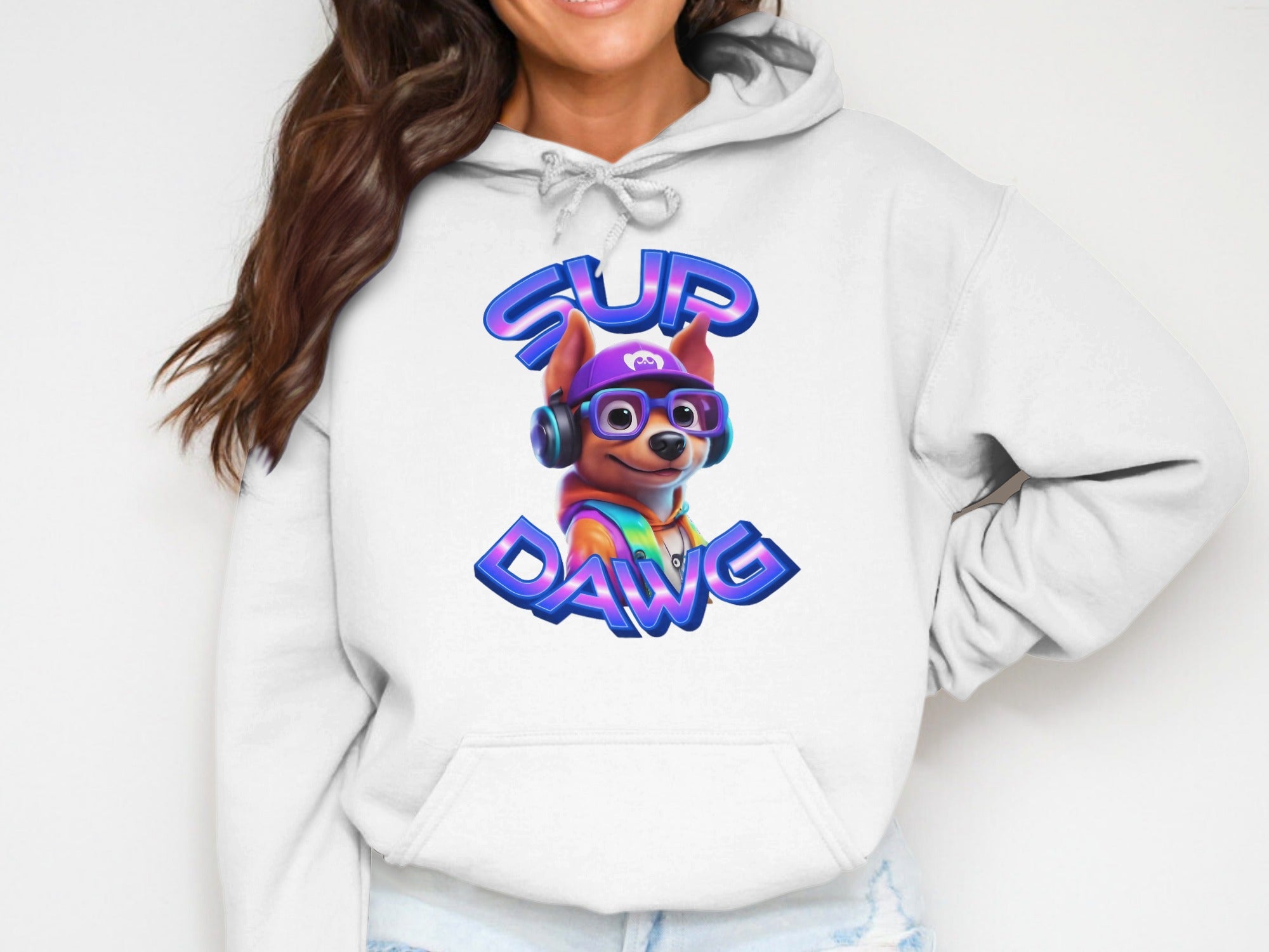 Sup Dawg Graphic Hoodie Casual Wear Product