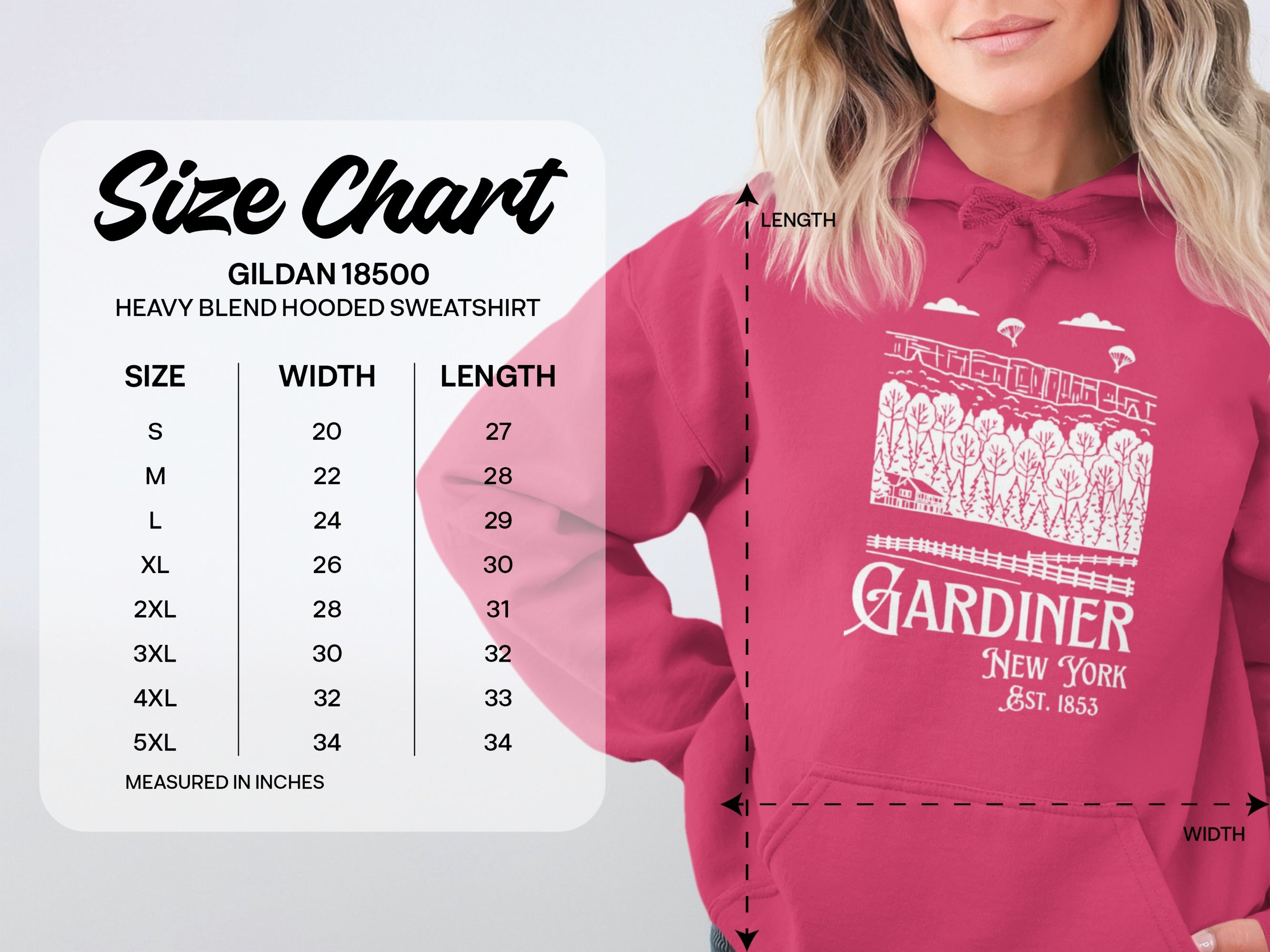 Gardiner New York Est 1853 Heavy Blend Hooded Sweatshirt