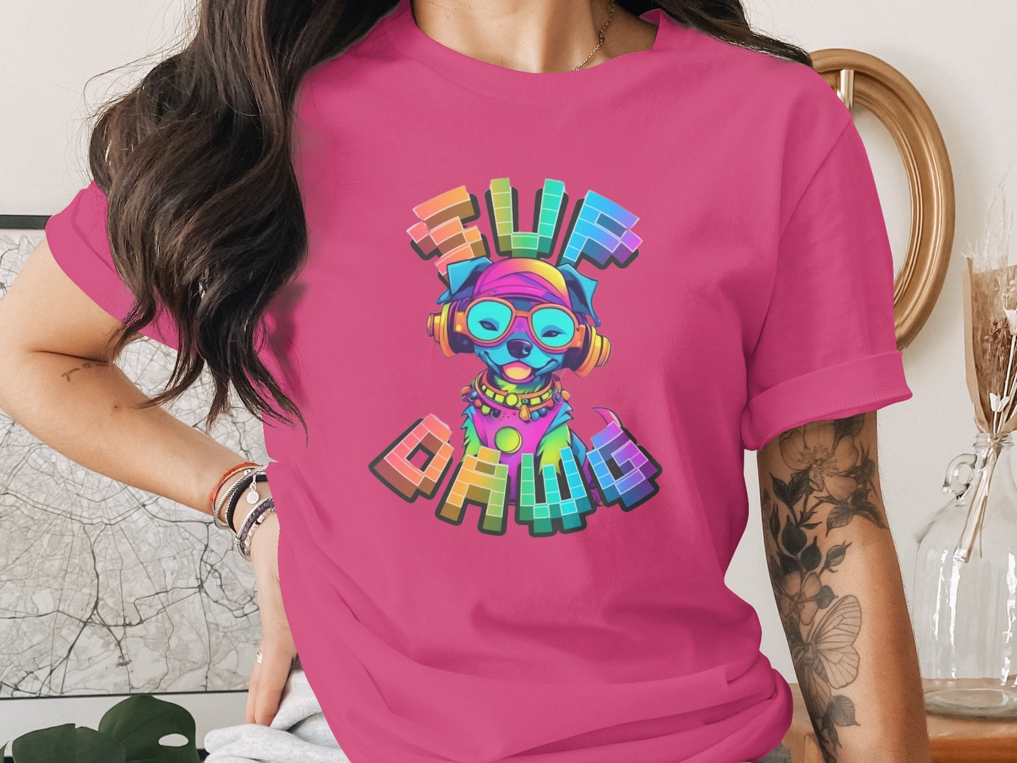 Sup Dawg Cartoon Graphic Design T-Shirt product