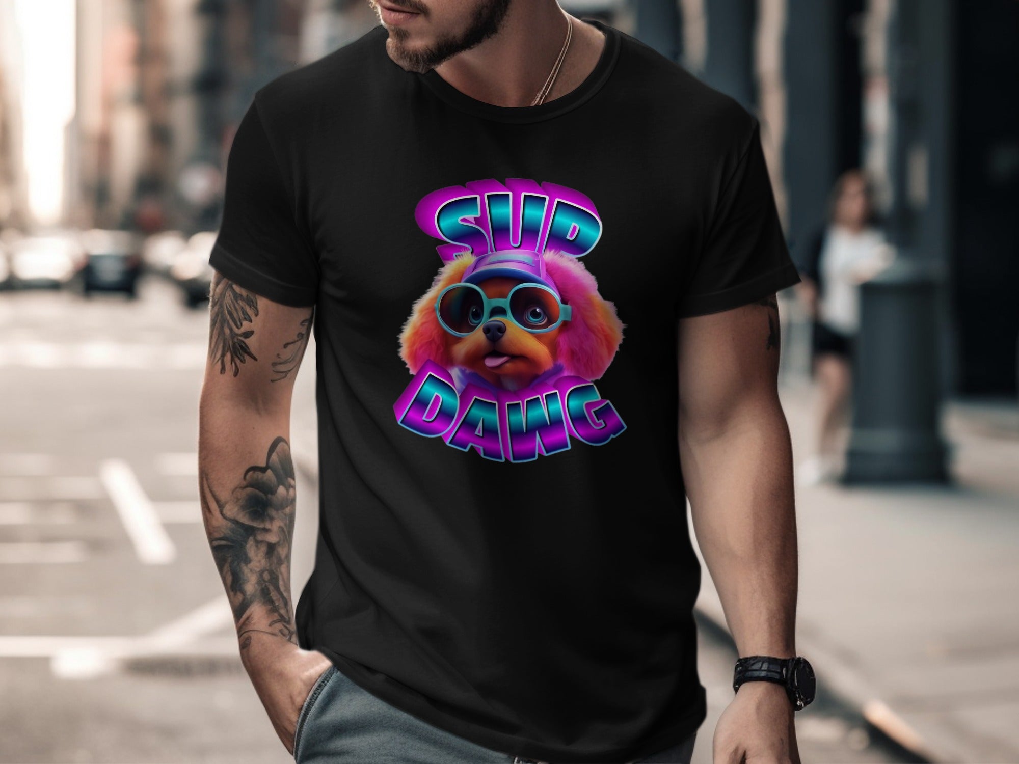 Sup Dawg Graphic Streetwear Style T-Shirt product