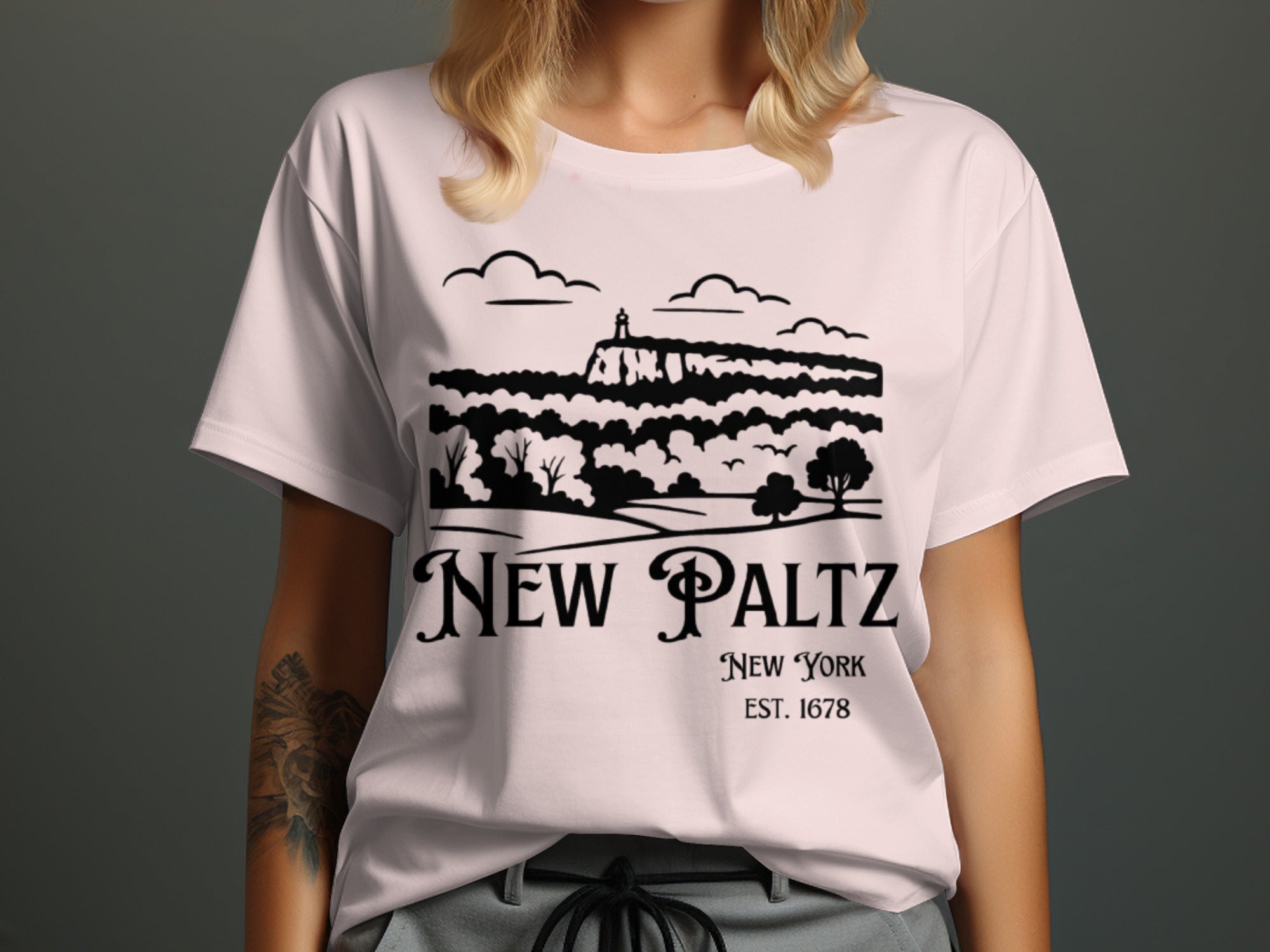 New Paltz New York Est 1678 Graphic T-Shirt