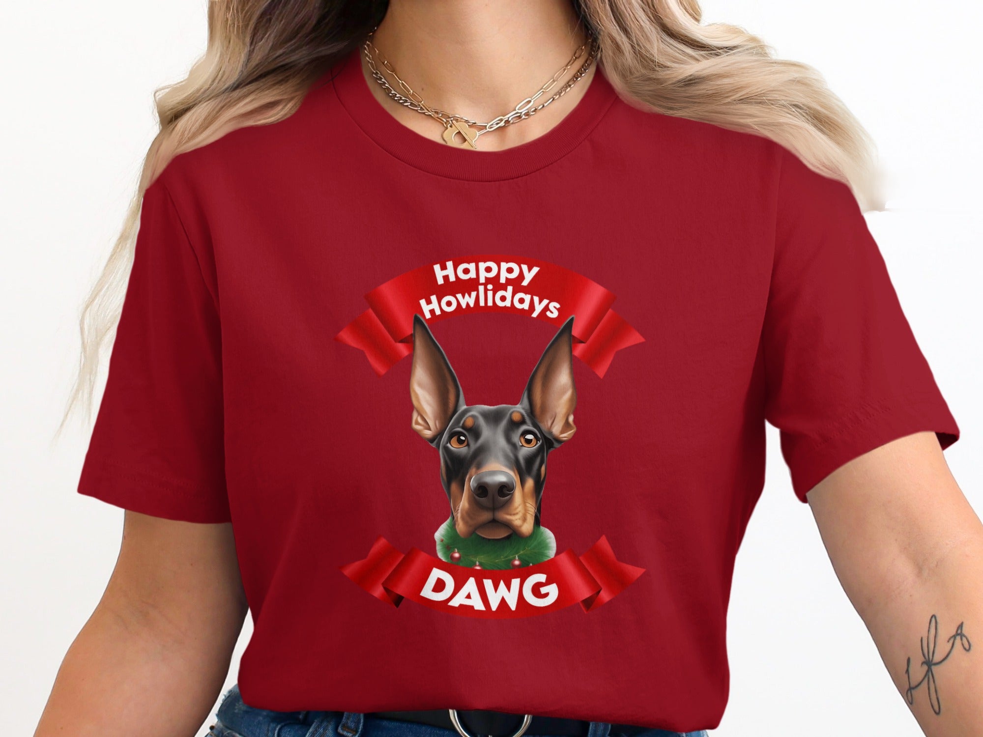 Happy Howlidays Festive Dog Graphic Tee
