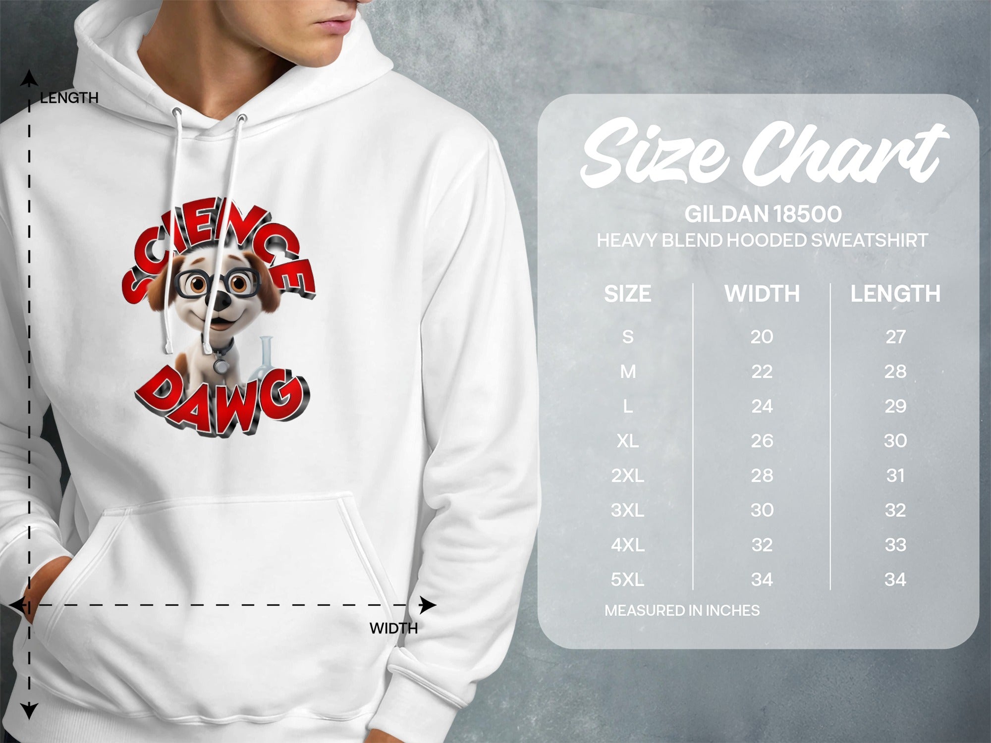 Science Dawg Gildan 18500 Hooded Sweatshirt product