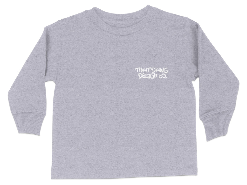 That Dang Design Co long sleeve grey shirt product type