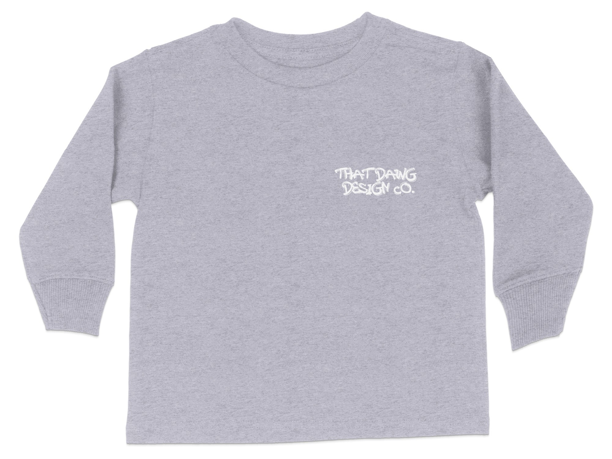 That Dang Design Co long sleeve grey shirt product type