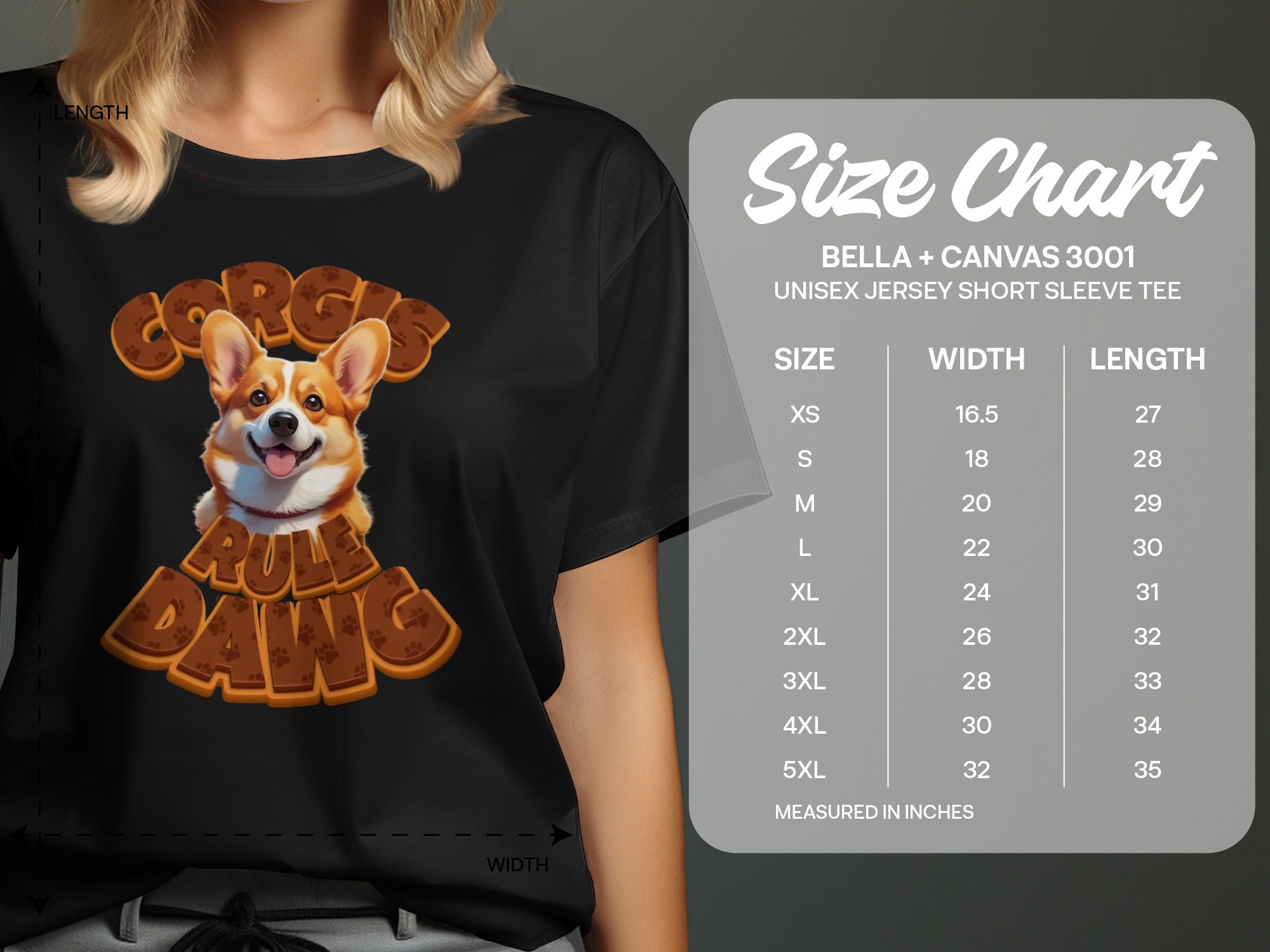 Corgis Rule Dawg Graphic Unisex Jersey Tee Product