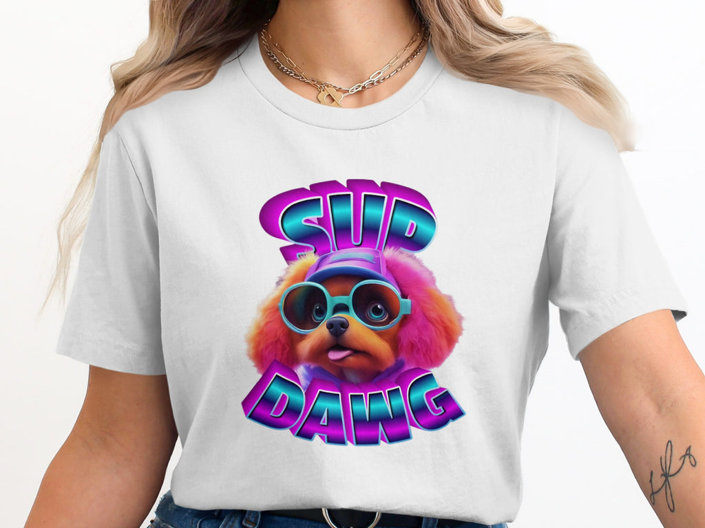 Sup Dawg Cute Sunglasses Dog Graphic T-shirt Product