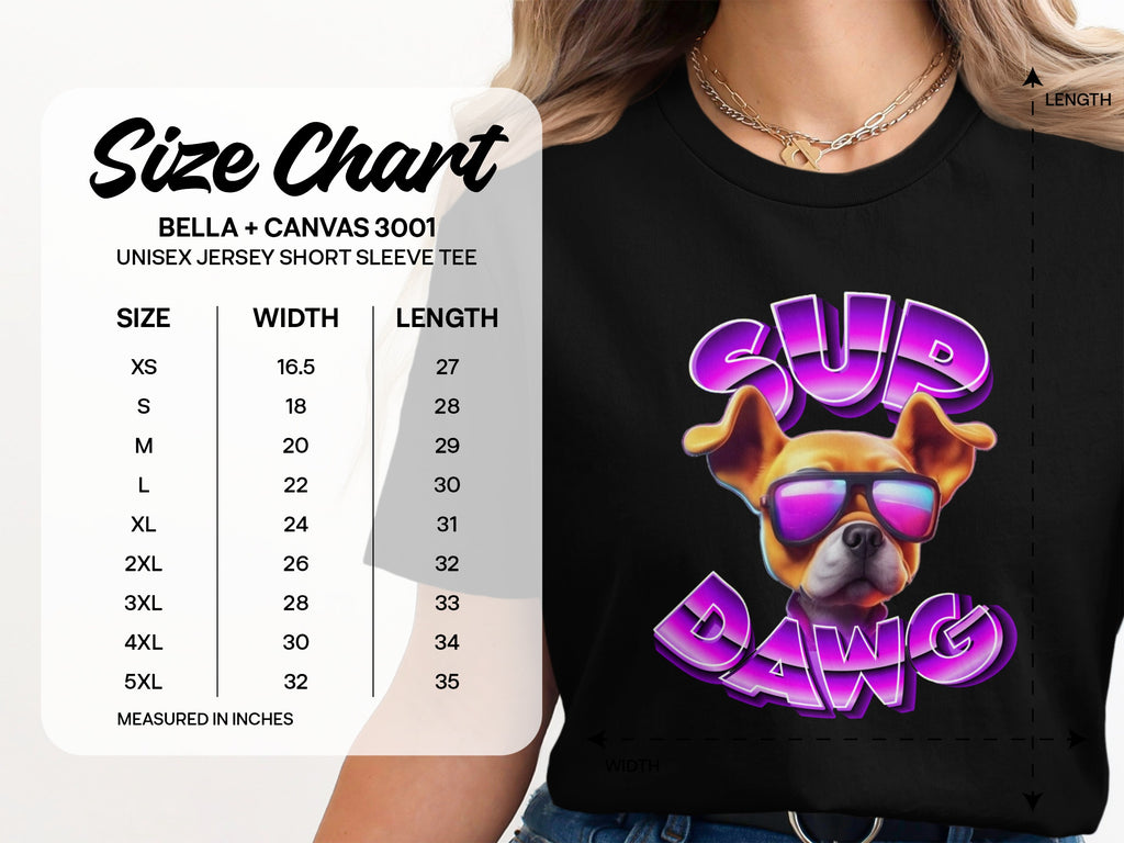 Sup Dawg Graphic Tee Shirt Fun Casual Wear Product