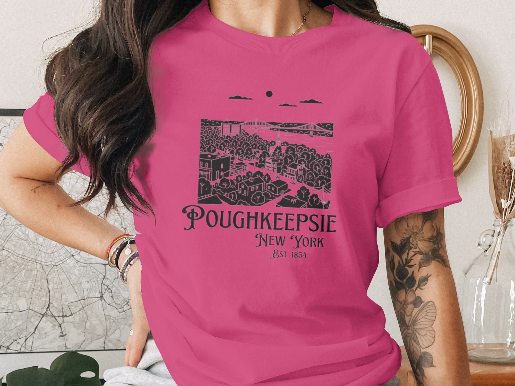 Poughkeepsie New York Est 1854 Graphic T-shirt