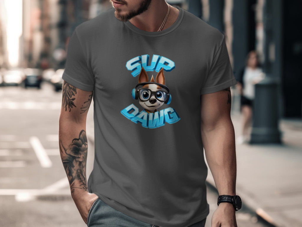 Sup Dawg Graphic Tee with Cool Dog Design