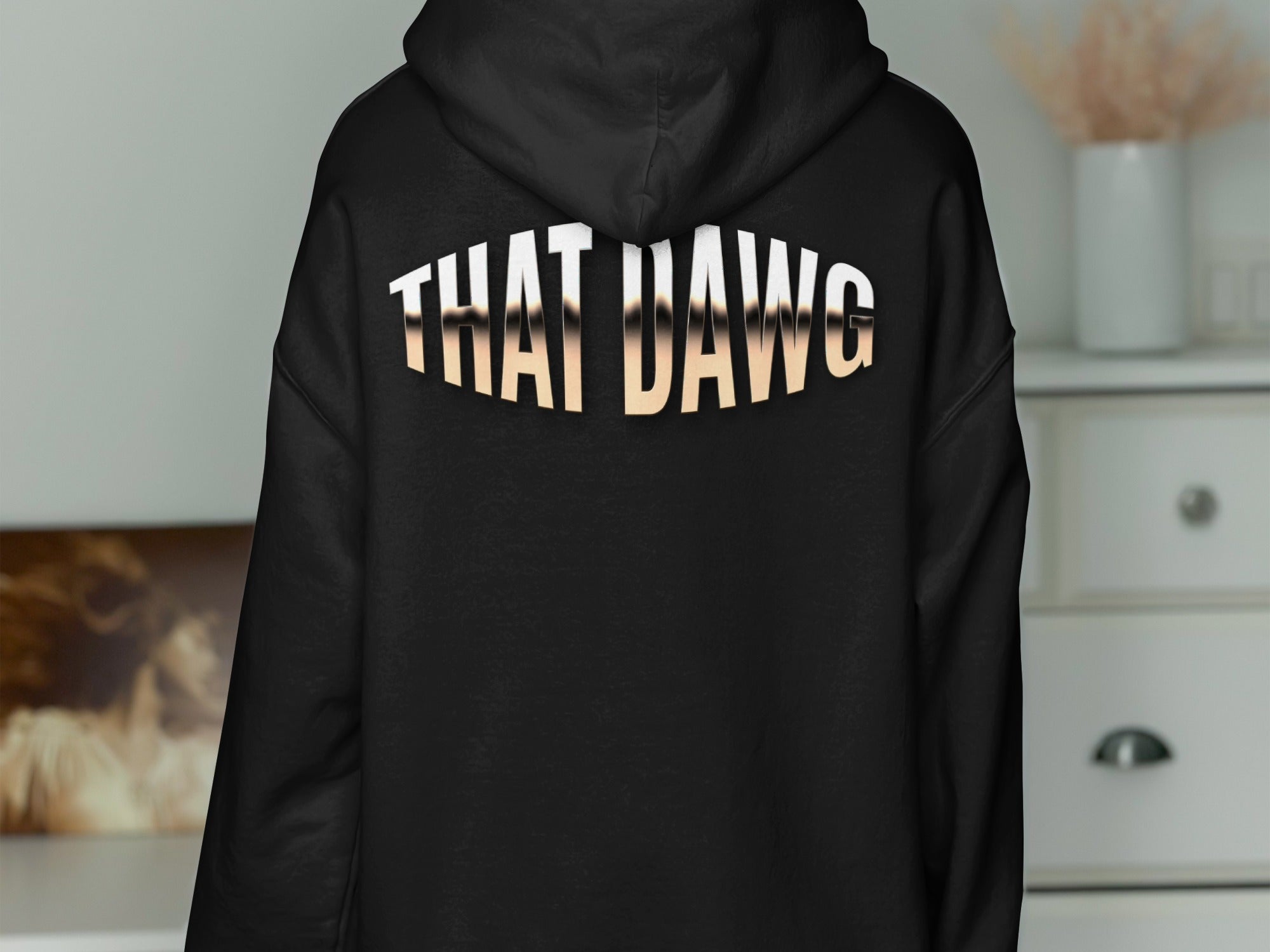 THAT DAWG Black Graphic Unisex Hoodie product