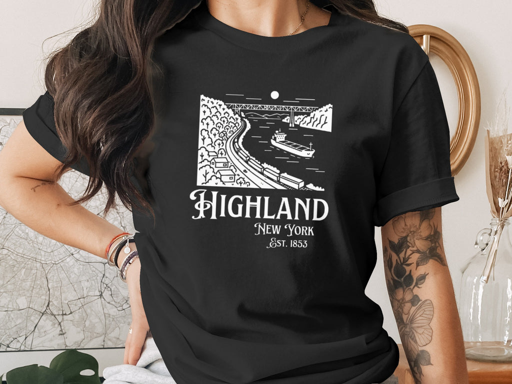Highland New York Est 1853 Scenic Graphic Shirt