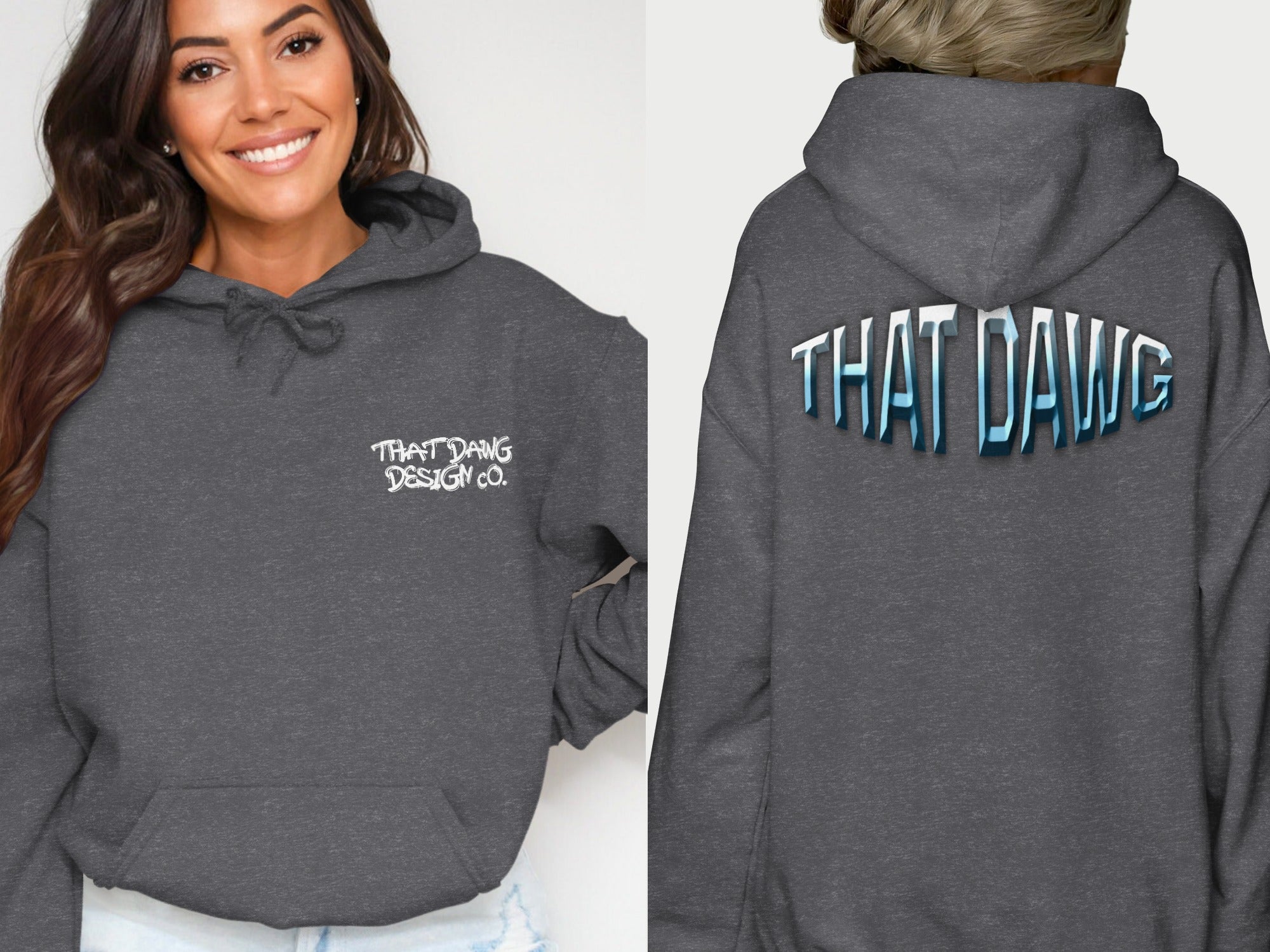 THAT DAWG DESIGN CO Hoodie with Bold Text product