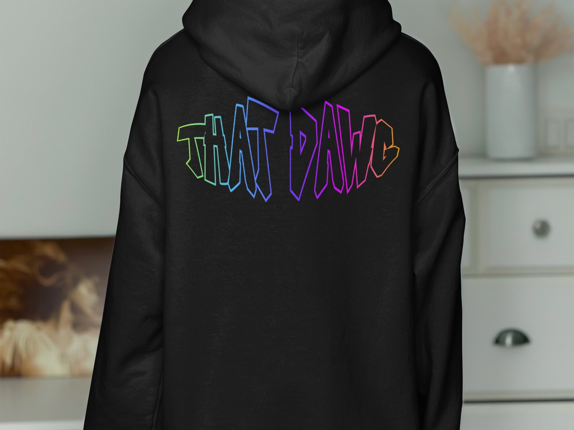 Colorful THAT DAWG Hoodie with Bold Graphic product type
