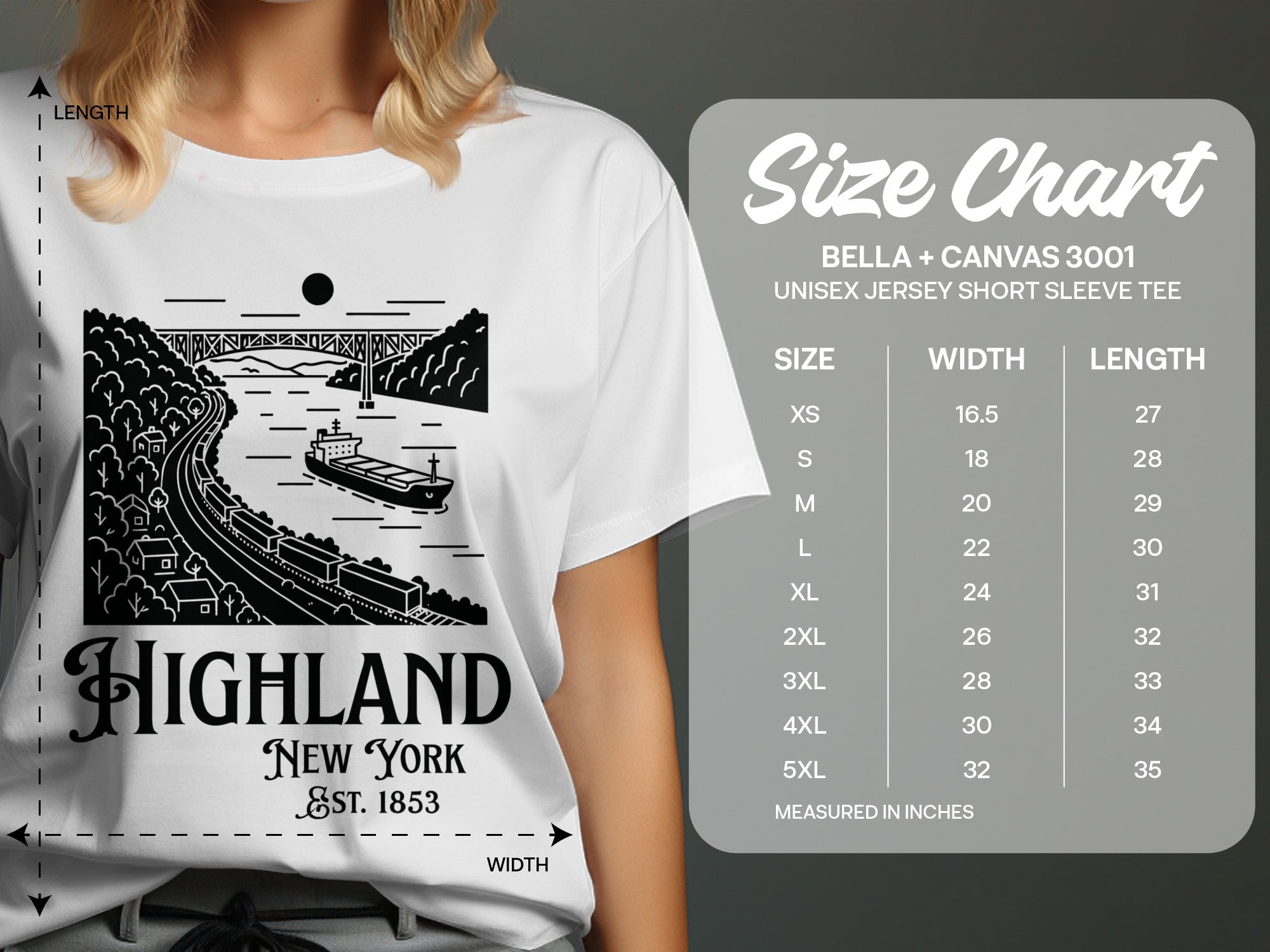 Highland New York Established 1853 Unisex Jersey Short Sleeve Tee