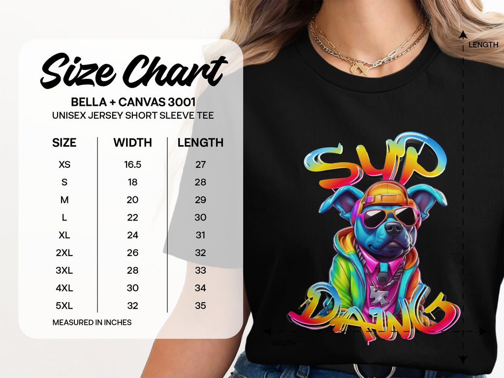 Hip Hop Dog Graphic Unisex Jersey Short Sleeve Tee product type