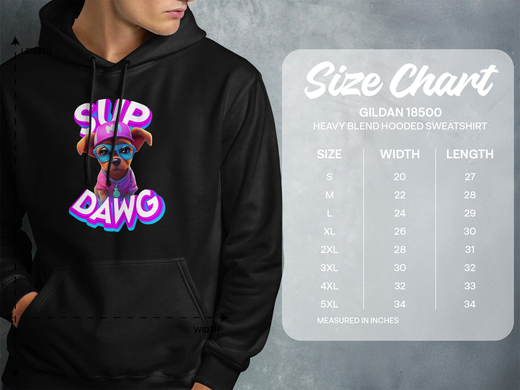 Sup Dawg Graphic Hooded Sweatshirt product type