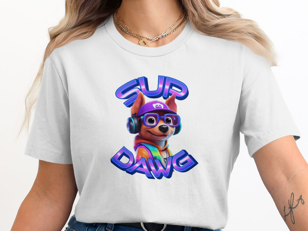 Sup Dawg Cute Cartoon Design T-Shirt product
