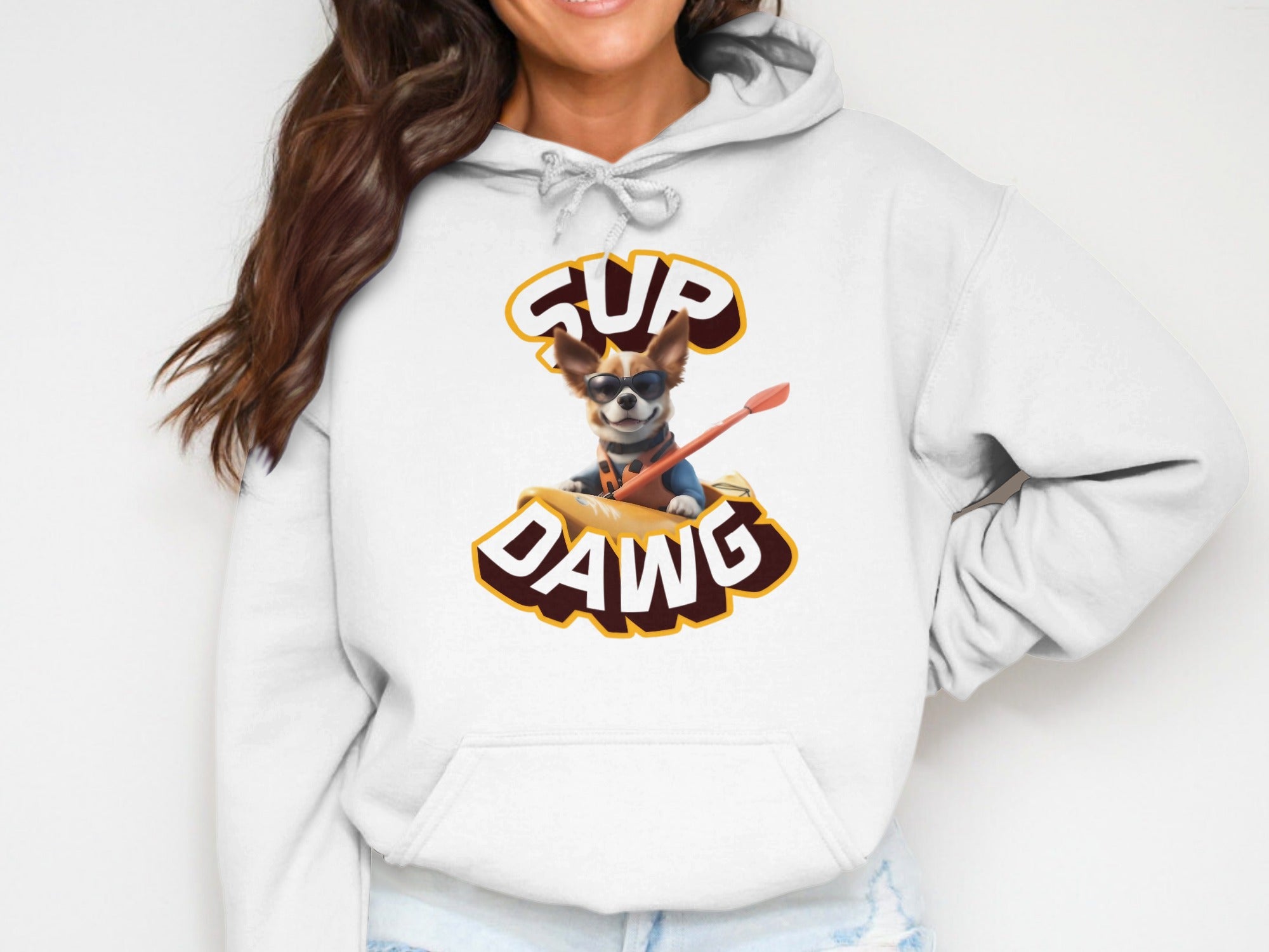 Sup Dawg Hooded Sweatshirt for Animal Lovers