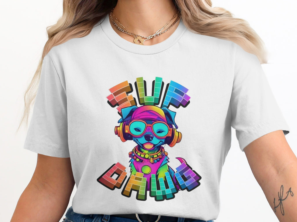 Colorful Sup Dawg Graphic Tee fashion product